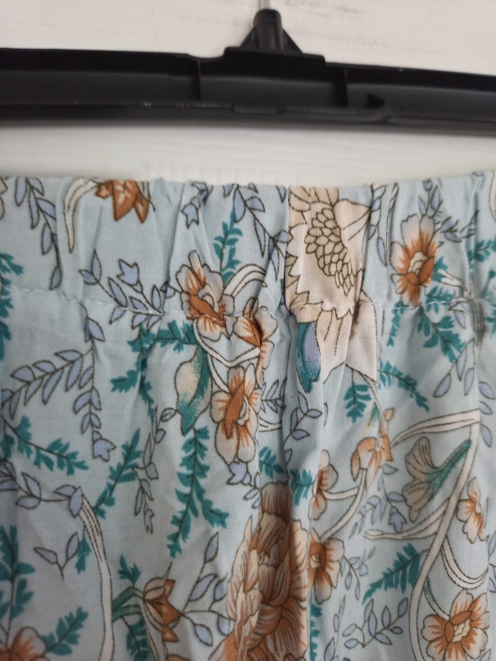 Floral Tiered Maxi Skirt - Light Blue & Teal Xl Fits Like Large - Picture 3 of 7